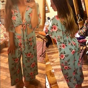 Floral two piece outfit